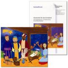 "Geschenke für das Christkind." Schulgottesdienst Weihnachten (2007) zur Folie / Tattoo "Heilige Drei Könige"