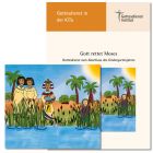 "Gott rettet Moses". Gottesdienst zum Abschluss eines Kindergartenjahres (2022) zum Tattoo "Moses Rettung"