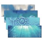 Karten-Set "WasserWelten" (1-4) "Wolken, Brandung, Ringe, Strahlen"