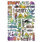 Karte "Das Leben ist bunt" mit Pfingstmotiven (Jens Henning)