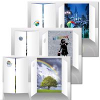 Klappkarten "Zuversicht" (1-3) - "Regenschirm, Regenbogen, Grafitti" (Jens Henning)