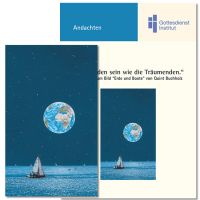 „Wir werden sein wie die Träumenden.“   Andachten zum Bild “Erde und Boote” von Quint Buchholz 