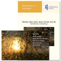 „Fürchte dich nicht, denn ich bin mit dir.“ Gottesdienst am Jahreswechsel zur Jahreslosung mit Einzelsegnung (2027) zur gleichnamigen Kalender- und Klappkarte