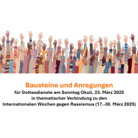 Gottesdienstbausteine Okuli - Internationale Wochen gegen Rassismus - kostenloser Download