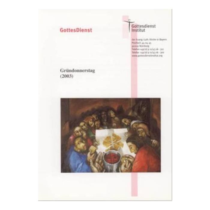 Grndonnerstag (2003) zur Karte "Abendmahl" (Sieger Kder)