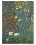 Klappkarte „Bauerngarten mit Sonnenblumen“ (G. Klimt)