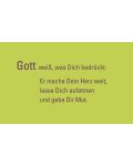10 Spruchkarten "Gott weiß, was dich bedrückt"