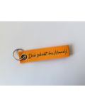 Schlüsselanhänger (Filz, orange) "Dich schickt der Himmel!"