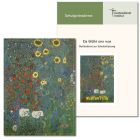 „Da blüht uns was.“  Schulentlass (2019) zur "Blütentüte" und Karte „Bauerngarten mit Sonnenblumen“ (G. Klimt) 